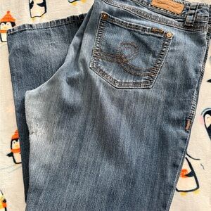 Seven7 Women's Blue Boot Cut Jeans